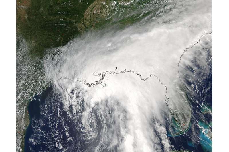 NASA sees Tropical Storm Cindy soaking the Gulf Coast