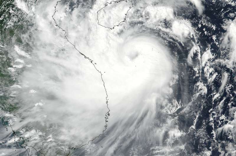 NASA sees Typhoon Doksuri in the South China Sea