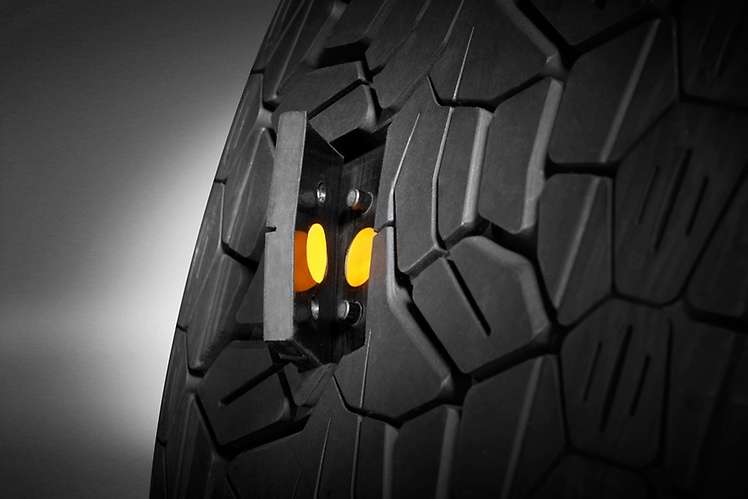Tire concepts focus on monitoring and adapting for safety
