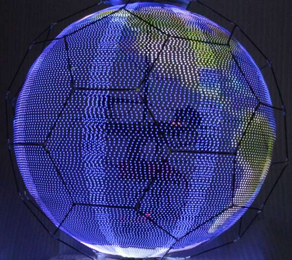 World's first spherical drone display