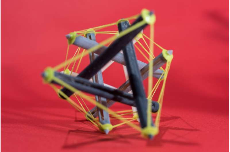 Researchers create 3-D printed tensegrity objects capable of dramatic shape change