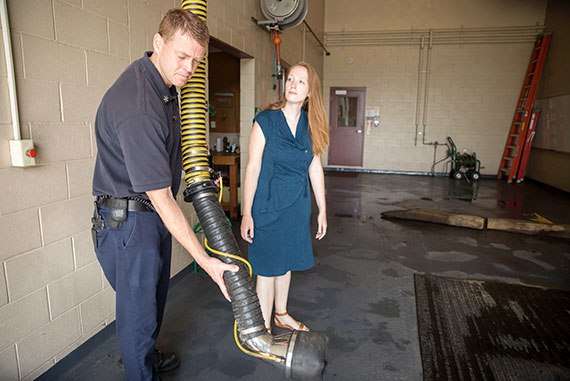 Researchers team with fire departments to examine on-site health threats