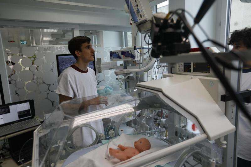 Medically monitoring premature babies with cameras