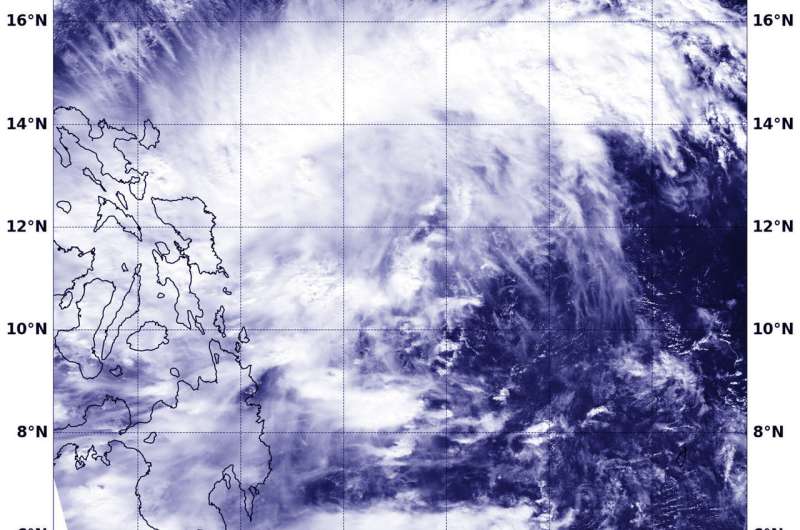 NASA sees developing system 96W affecting central Philippines