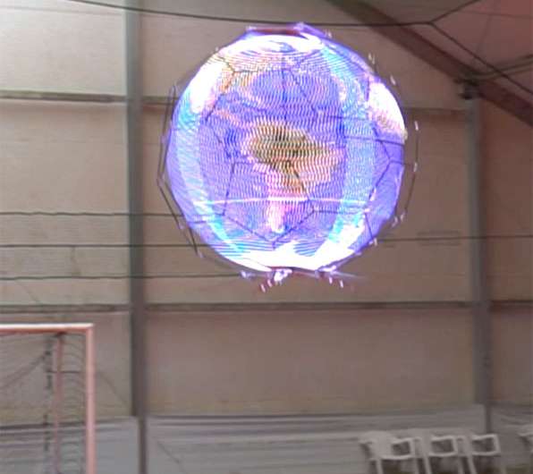 World's first spherical drone display