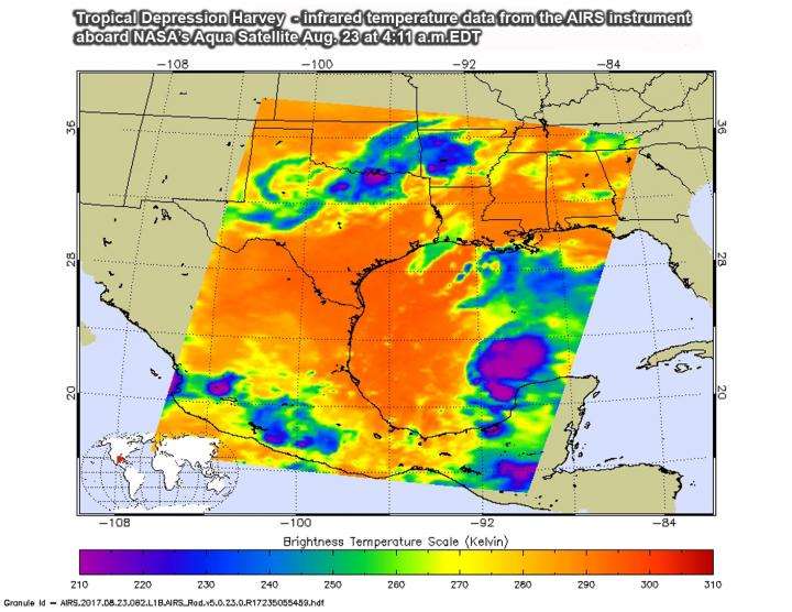 NASA sees Tropical Depression Harvey's rebirth