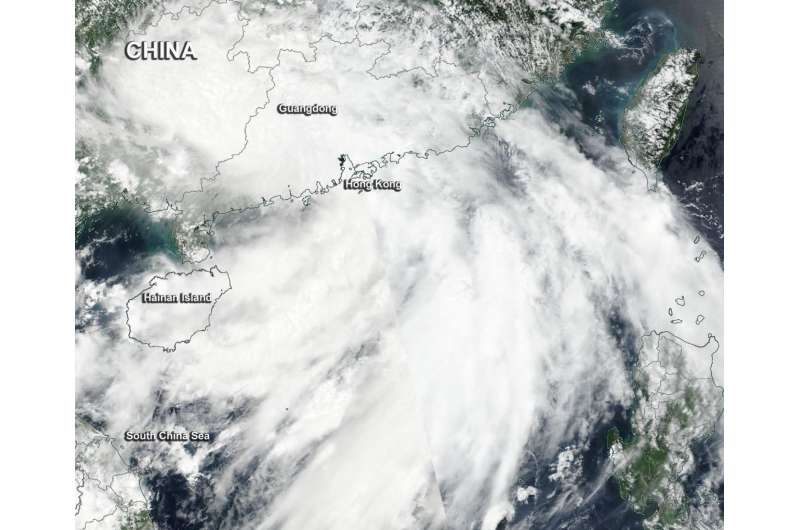 NASA sees Tropical Storm Pakhar after landfall