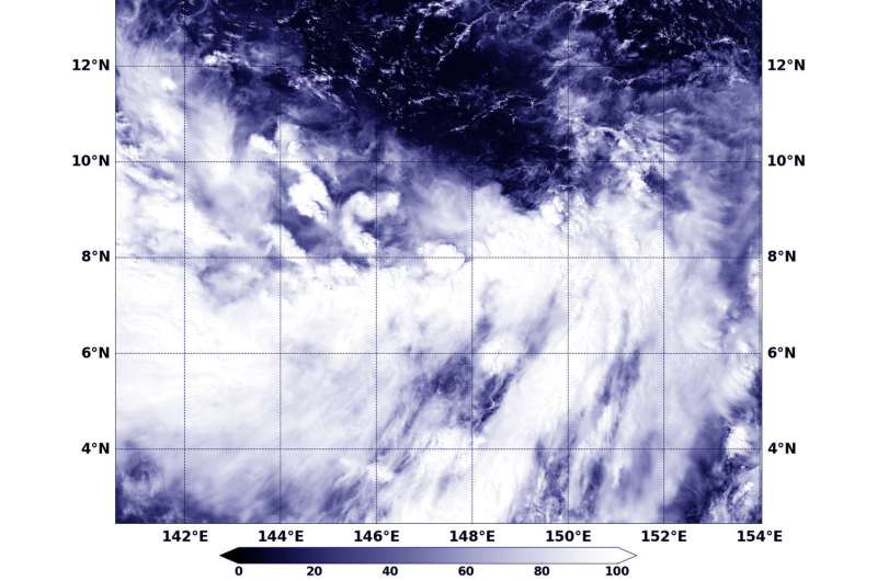 NASA sees Tropical Depression 27W still struggling