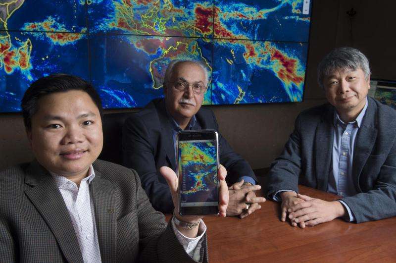 Mobile phone app delivers precision rainfall information to public