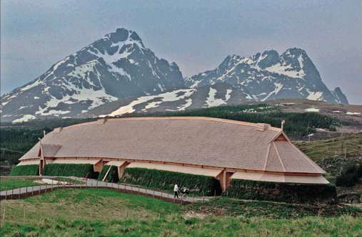 Iron-age Viking longhouses were burned and buried in funerals