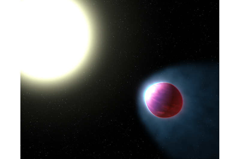 Hubble detects exoplanet with glowing water atmosphere