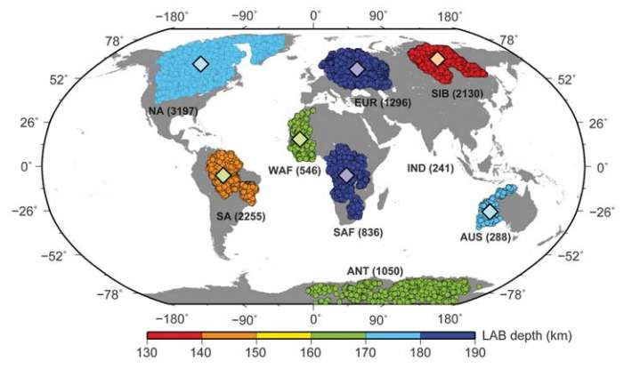An improved thickness estimate for Earth’s continents