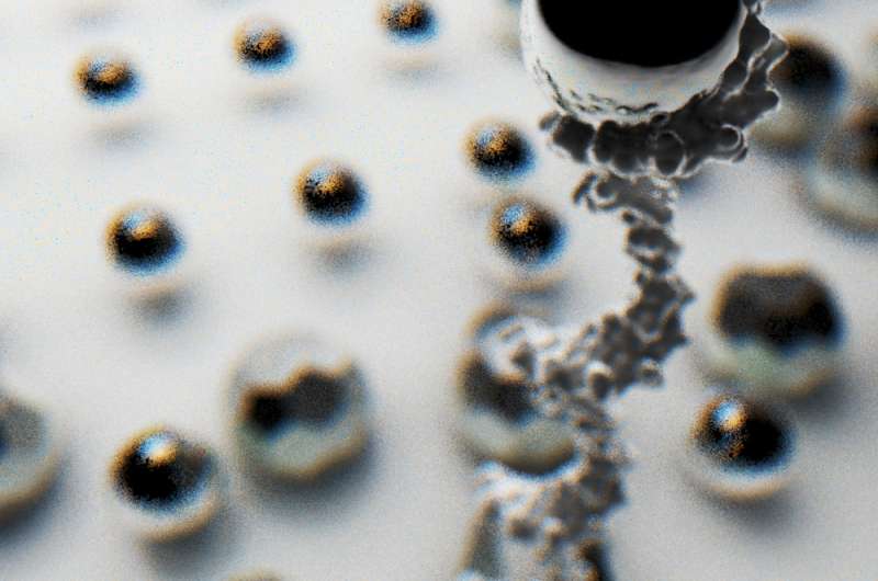A DNA nanorobot is programmed to pick up and sort molecules into predefined regions