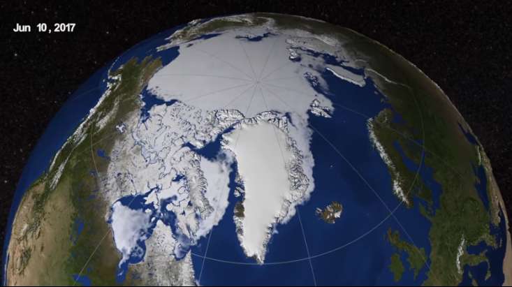 End-of-summer Arctic sea ice extent is eighth lowest on record