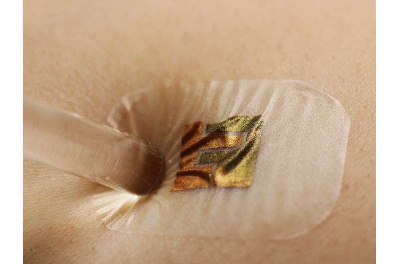 A glucose testing patch that doesn’t require pricking the skin