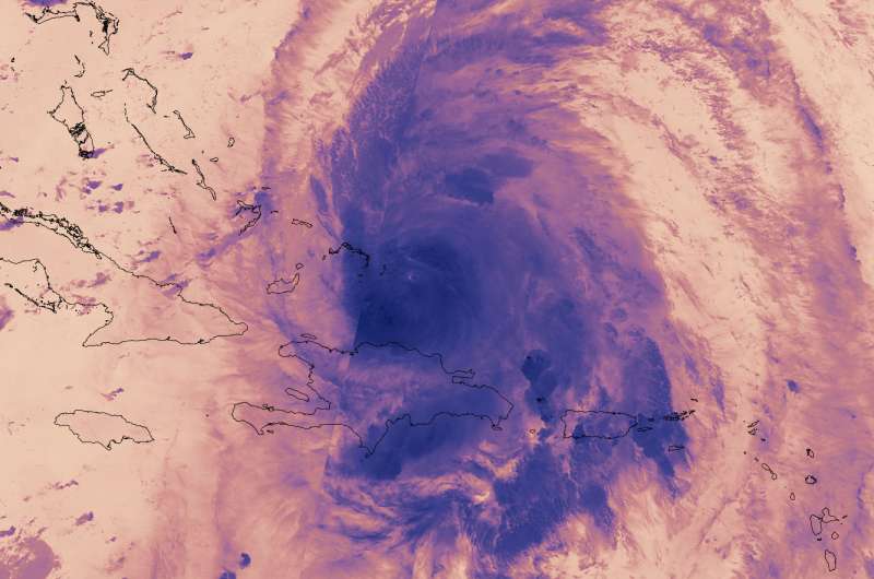 NASA tracking Hurricane Maria on Bahamas approach