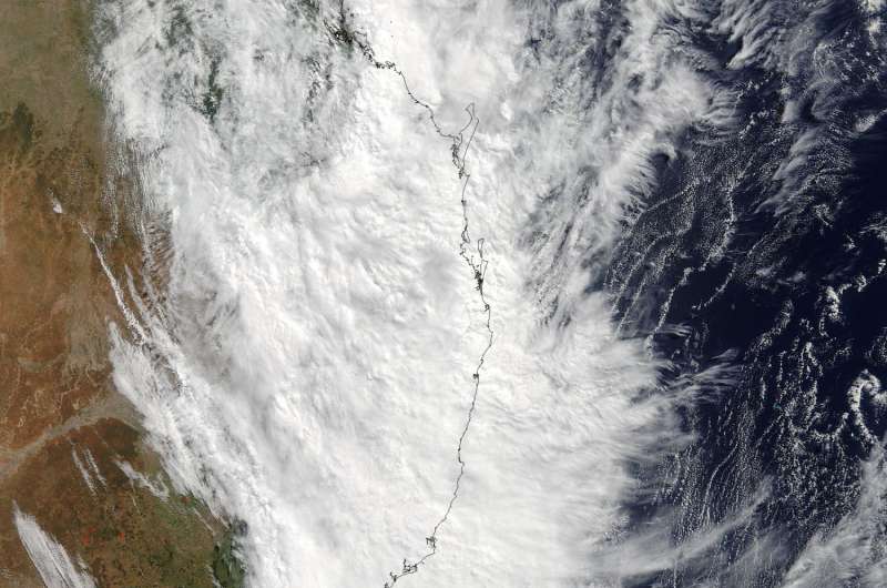 NASA examines the rainfall left behind from ex-Tropical Cyclone Debbie