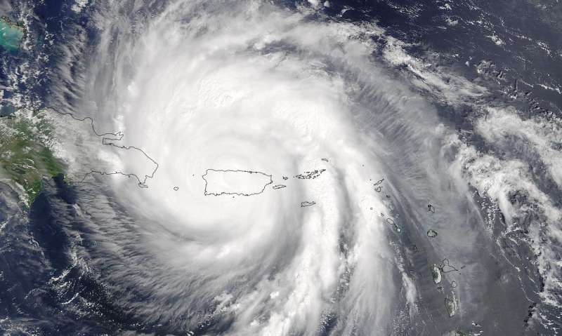NASA measures Hurricane Maria's torrential rainfall, sees eye re-open