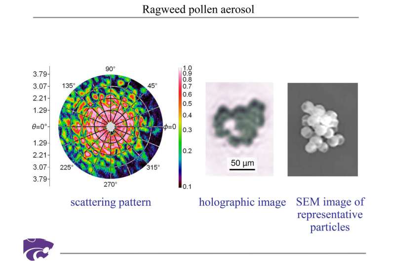 Researchers identify free-flowing aerosol particles using holograms, lasers