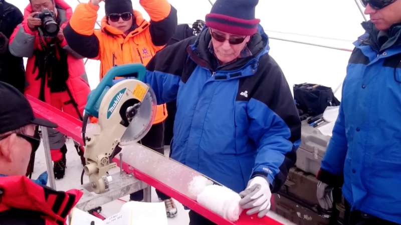 Researchers capture oldest ice core ever drilled outside the polar regions
