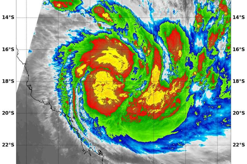 NASA sees Tropical Cyclone Debbie form and strengthen
