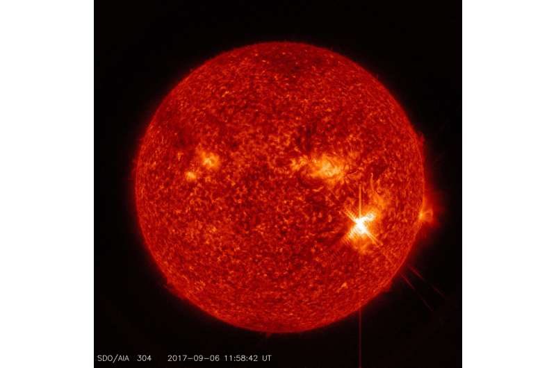 Active region on sun continues to emit solar flares