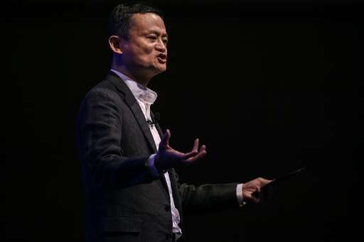 Alibaba founder Jack Ma speaks during the launch of Malaysia's 'digital free trade zone' in Kuala Lumpur on March 22, 2017, with