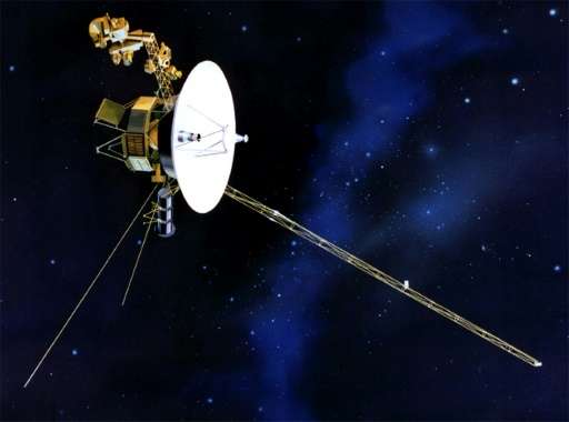 A message of goodwill is being sent to the Voyager spacecraft, seen here in an artist's rendition released by NASA, on the 40th 