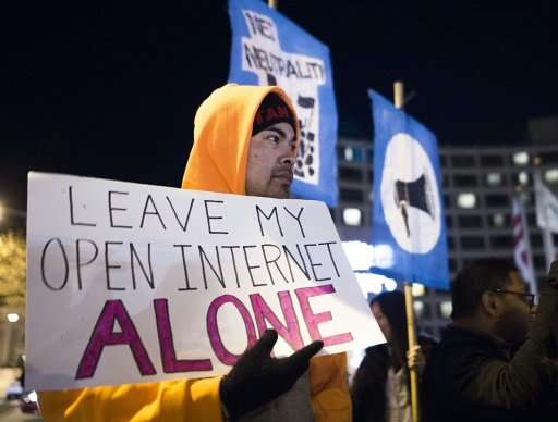 A plan by the US Federal Communications Commission to roll back &quot;net neutrality&quot; rules has sparked nationwide protests