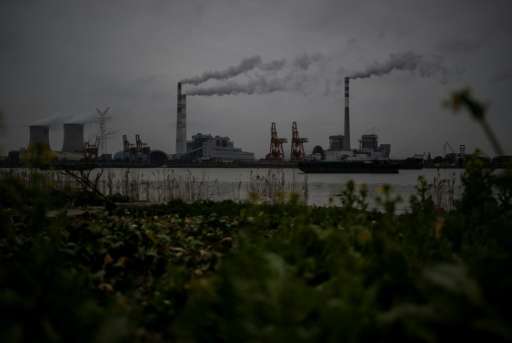 A power station on the Huangpu river near Shanghai - China is the world's largest emitter of greenhouse gases