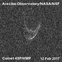 Arecibo Observatory captures revealing images of Comet 45P/Honda-Mrkos-Pajdusakova