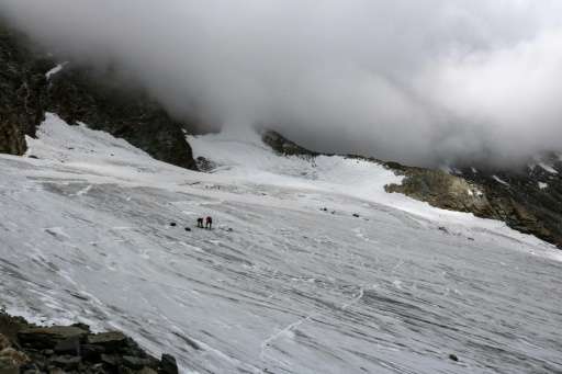 At another glacier in the Valais region in July mountaineers discovered the remains of a German backpacker, who died 30 years ag