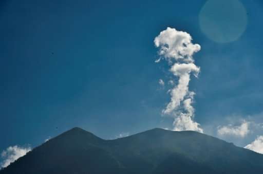 Bali's Mount Agung, 75 kilometres (47 miles) from the resort hub of Kuta, has been shaking since August and threatening to erupt