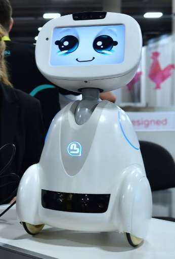 Buddy, the companion robot from Blue Frog, on display at the Consumer Electronics Show in Las Vegas, on January 5, 2017