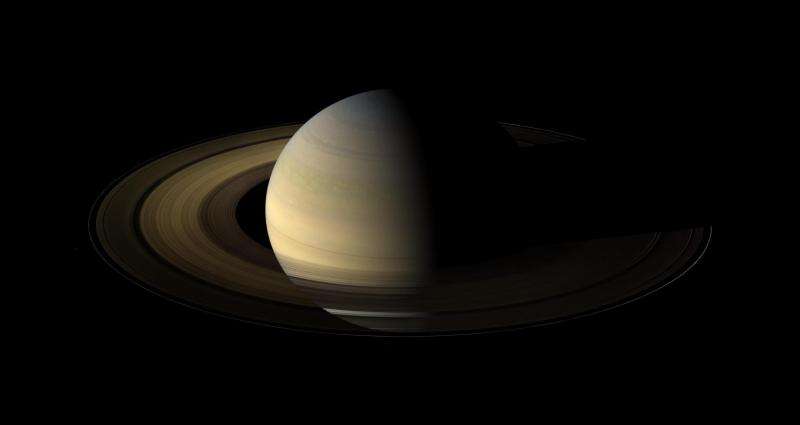 Cassini looks on as solstice arrives at Saturn