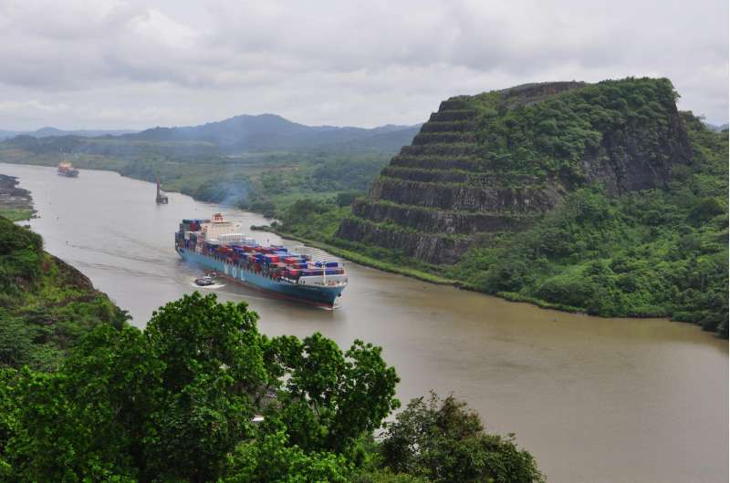 Changes in tectonic activity may have shaped composition of Panama Canal rocks