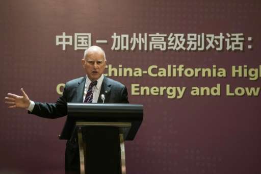 China rolled out the red carpet for California Governor Jerry Brown when he visited to take part in an energy policy conference 