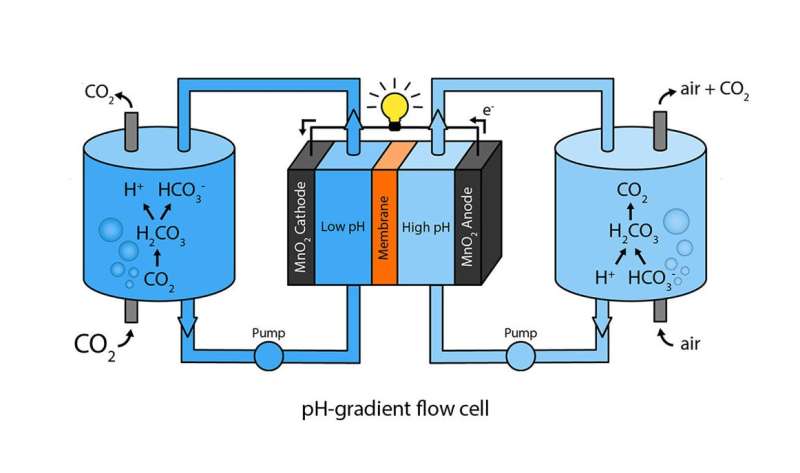 CO2 flow cell