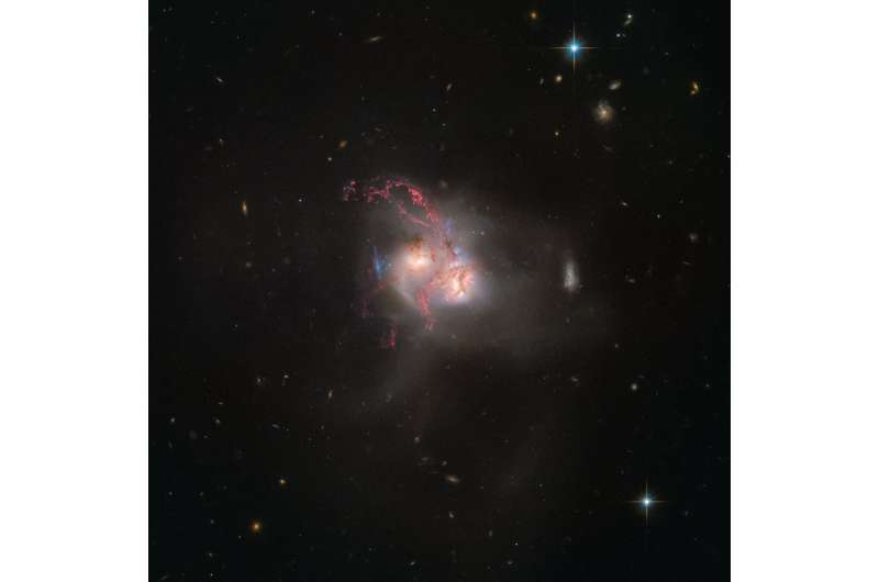 Dawn of a galactic collision