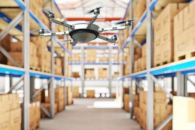Drones relay RFID signals for inventory control