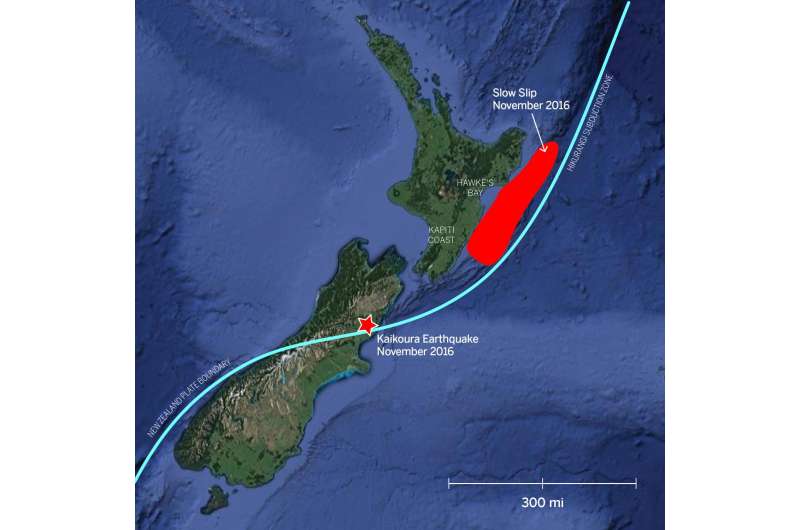 Earthquake triggers 'slow motion' quakes in New Zealand