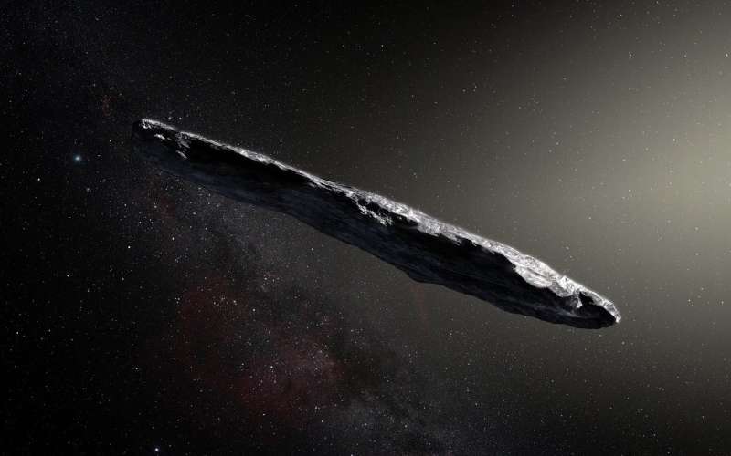 ESO observations show first interstellar asteroid is like nothing seen before