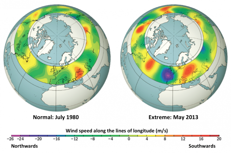 Extreme weather events linked to climate change impact on the jet stream