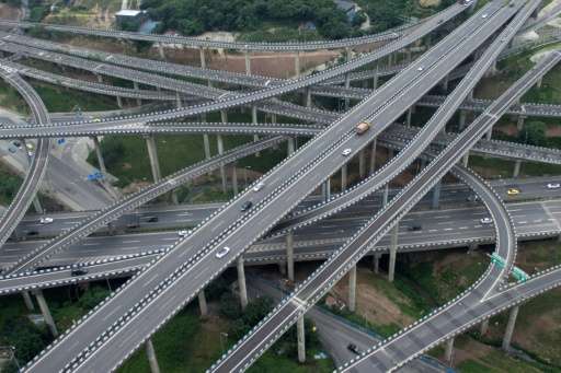 Five suspended levels and cars going in all directions: a new highway interchange is driving motorists to tears, as they find th