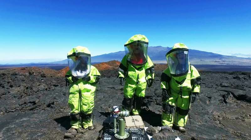 From volcano's slope, NASA instrument looks sky high and to the future