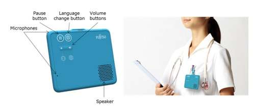 Fujitsu develops world's first wearable, hands-free speech translation device