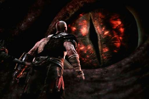 'God of War' for the PS4 is revealed during the Sony Playstation E3 conference at the Shrine Auditorium in Los Angeles, on June 