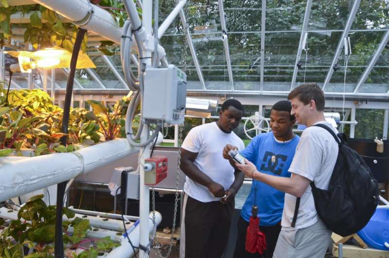 Growing plants and scientists: Hydroponic gardening program wins over students