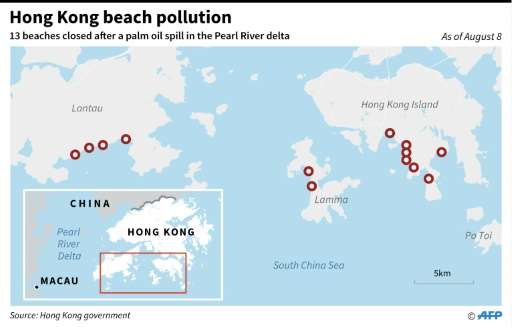 Hong Kong beach pollution
