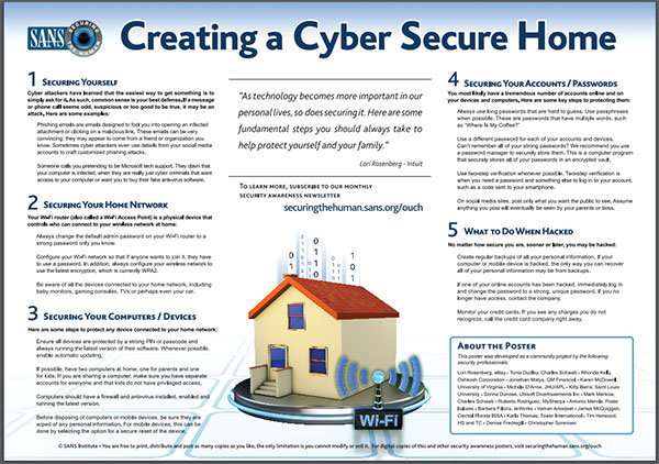 How to create a cyber secure home
